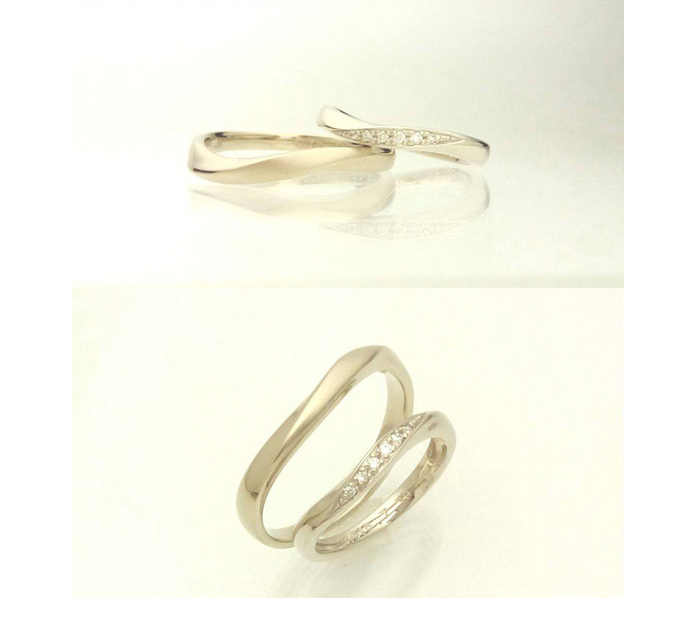 結婚指輪　プルーヴA　シャンパンゴールド　K10　3万円台