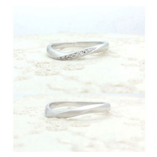 結婚指輪　プルーヴA　K10ホワイトゴールド　2万円台
