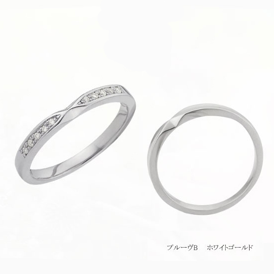 結婚指輪　3万円台　プルーヴB　ホワイトゴールド