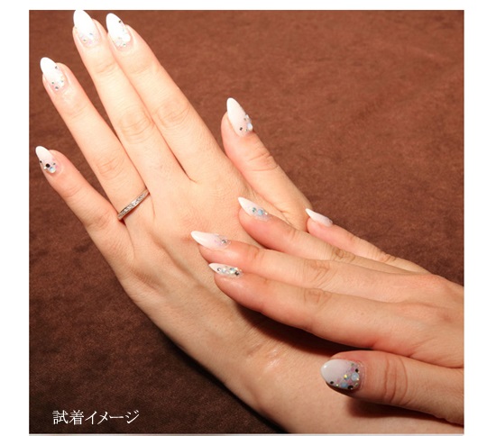 結婚指輪　プルーヴC　試着イメージ
