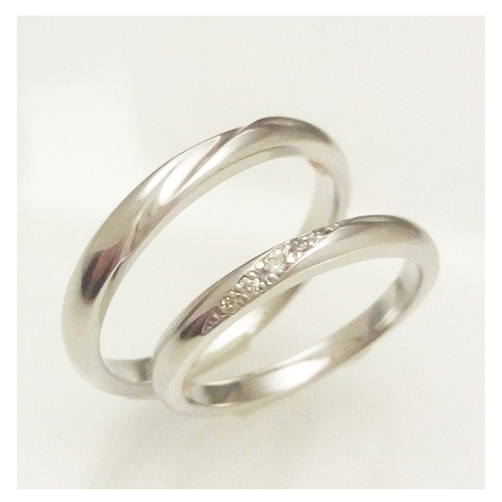 結婚指輪プルーヴF　K10ホワイトゴールド　2万円台